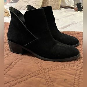 Black Suede Booties